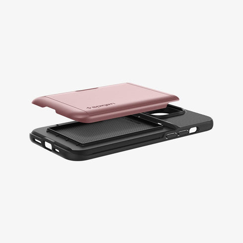 ACS04835 - iPhone 14 Pro Max Case Slim Armor CS in black showing the back